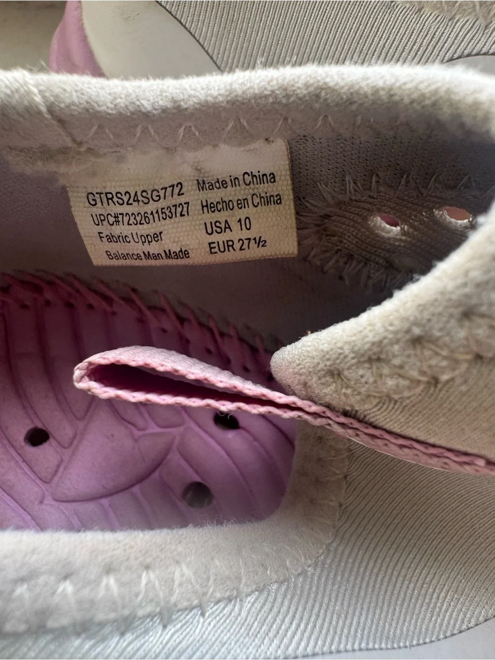 Rugged Shark Kids  Slip-On Mesh Shoed in Light Gray and Pink
